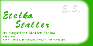 etelka staller business card